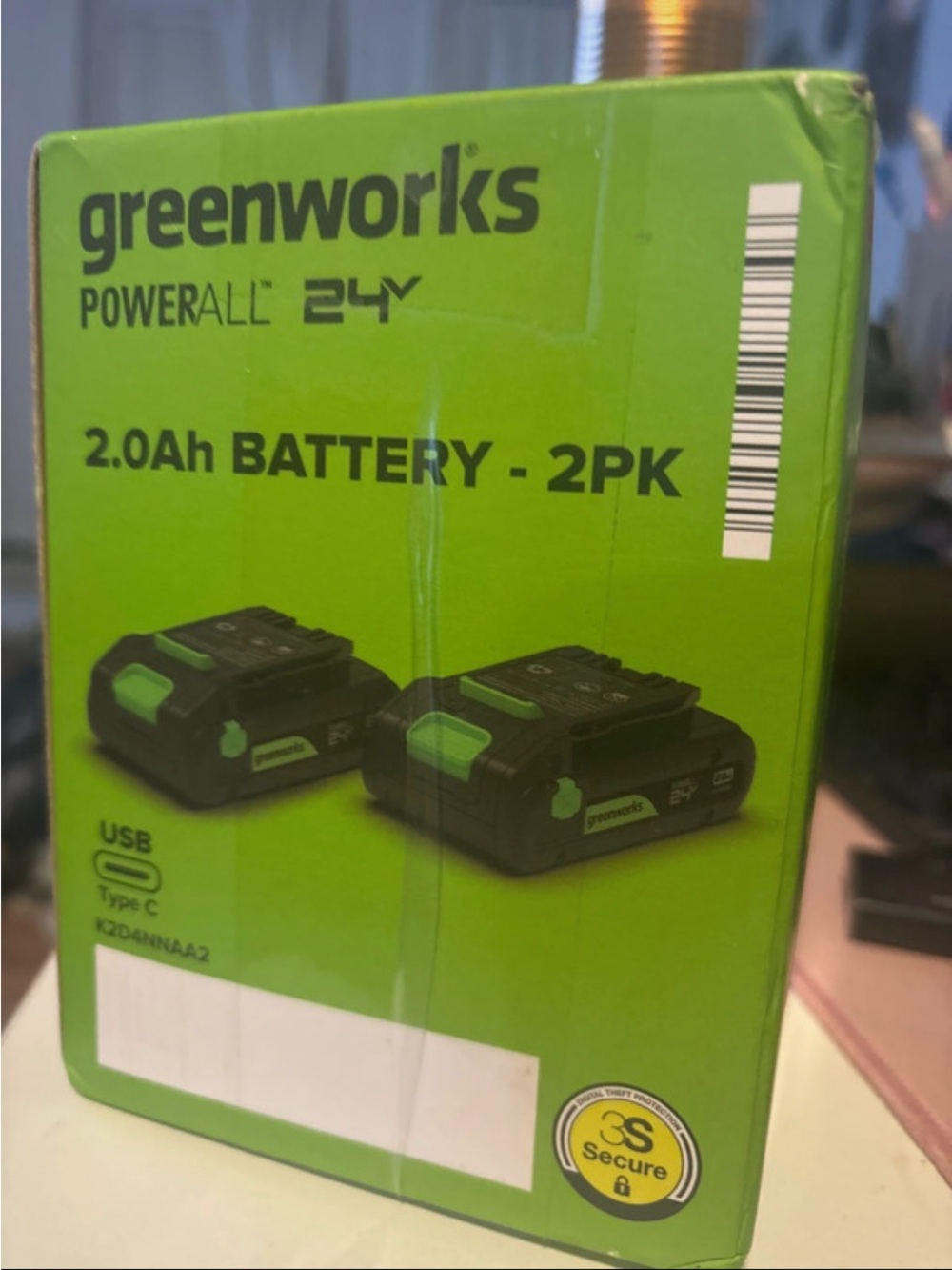 24V PowerAll 2.0Ah Battery Pack (2-Pack) - Green